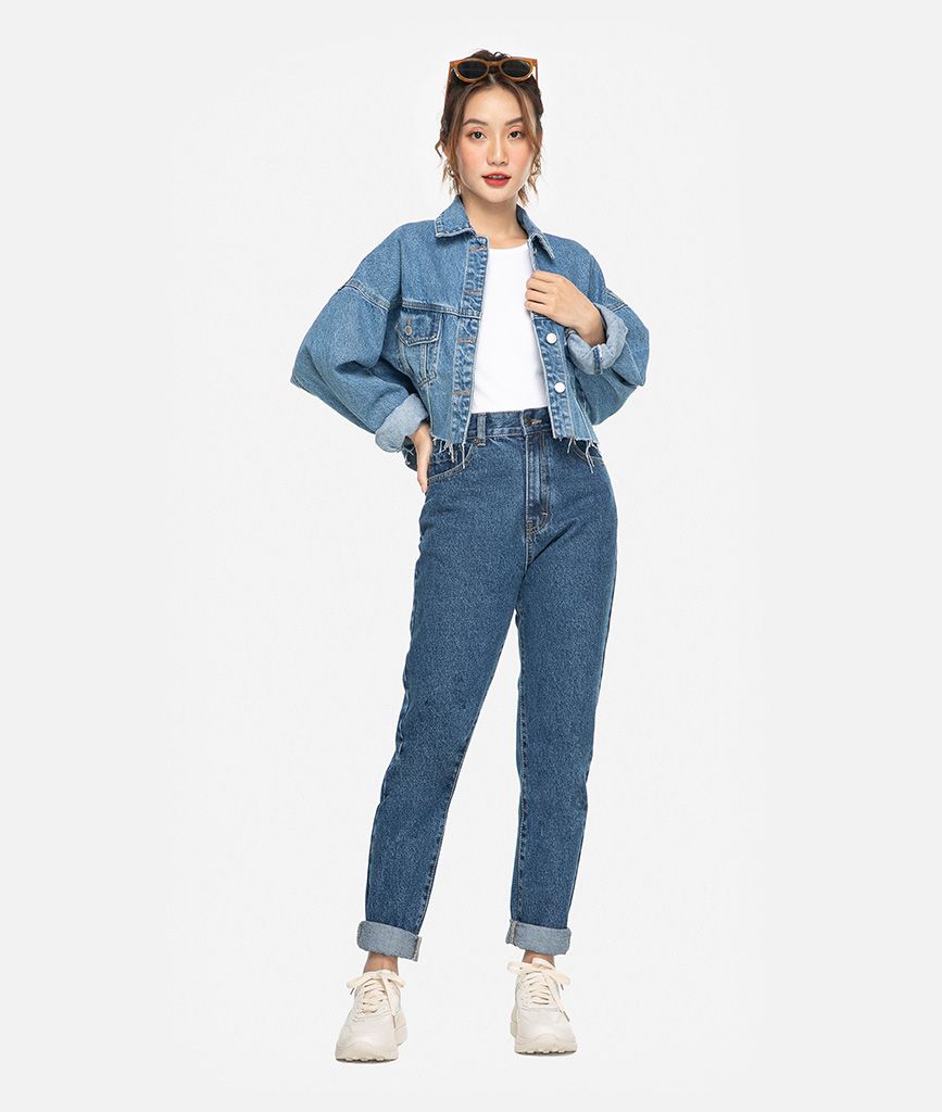 Áo khoác jeans oversize