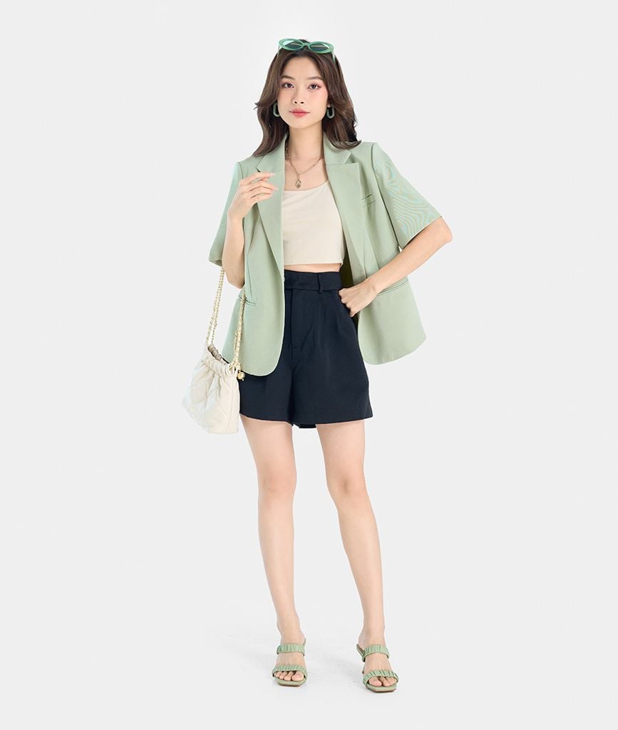 Áo Blazer Tay Ngắn