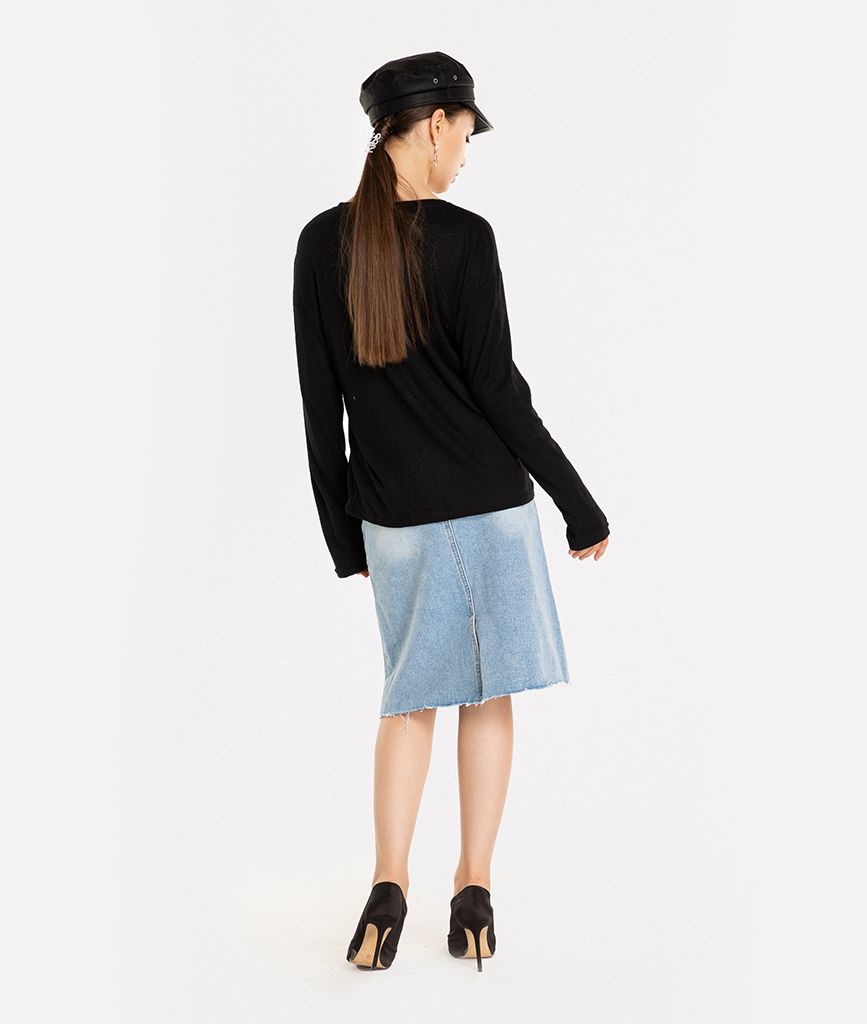 Váy midi denim