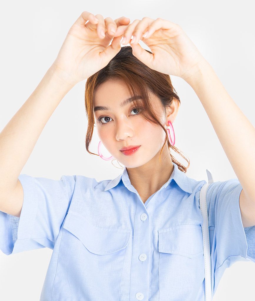 SƠMI CROP LINEN NGẮN TAY