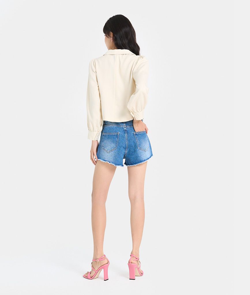 Quần short jeans tưa lai