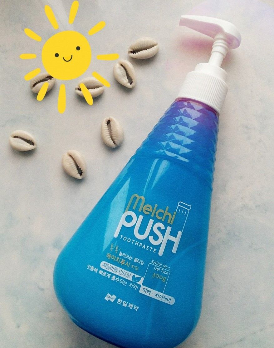 MEICHI PUSH XYLITOL MINT- Kem Đánh Răng Xylitol Bạc Hà