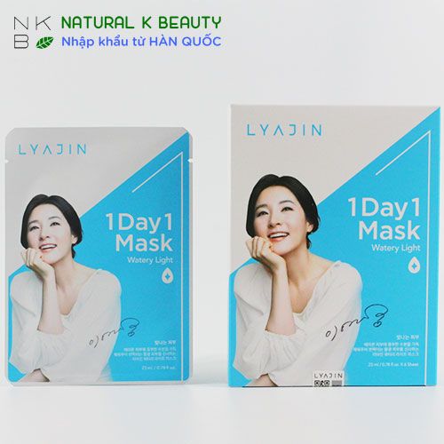 LYAJIN 1 DAY 1 WATERY LIGHT MASK - Mặt nạ 1 ngày 1 cấp nước Lyajin