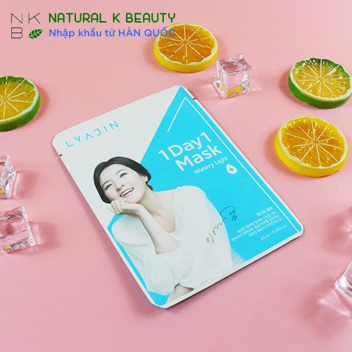 LYAJIN 1 DAY 1 WATERY LIGHT MASK - Mặt nạ 1 ngày 1 cấp nước Lyajin