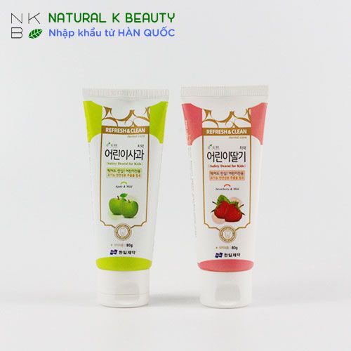 REFRESH & CLEAN APPLE TOOTHPASTE FOR KID - Kem Đánh Răng Vị Táo cho bé