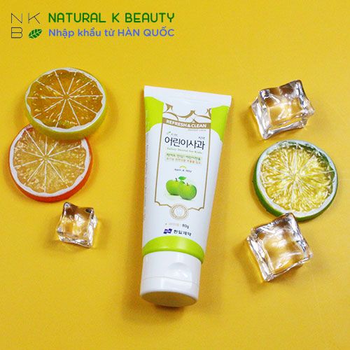 REFRESH & CLEAN APPLE TOOTHPASTE FOR KID - Kem Đánh Răng Vị Táo cho bé