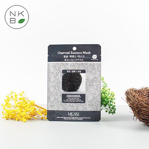 MJCARE CHARCOAL ESSENCE MASK - Mặt nạ Than Hoạt tính