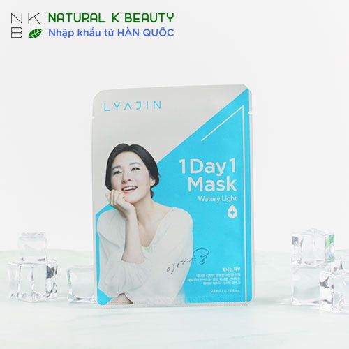 LYAJIN 1 DAY 1 WATERY LIGHT MASK - Mặt nạ 1 ngày 1 cấp nước Lyajin