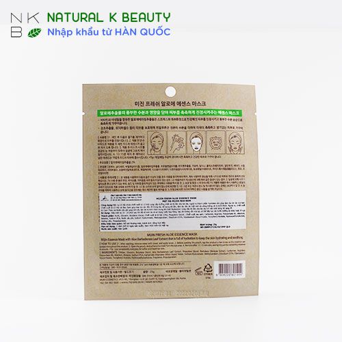 MIJIN FRESH ALOE ESSENCE MASK -Mặt nạ lô hội