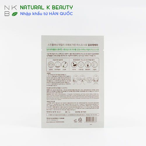 SKIN PLANET DAILY FRESH ALOE VERA MASK - Mặt Nạ Lô Hội