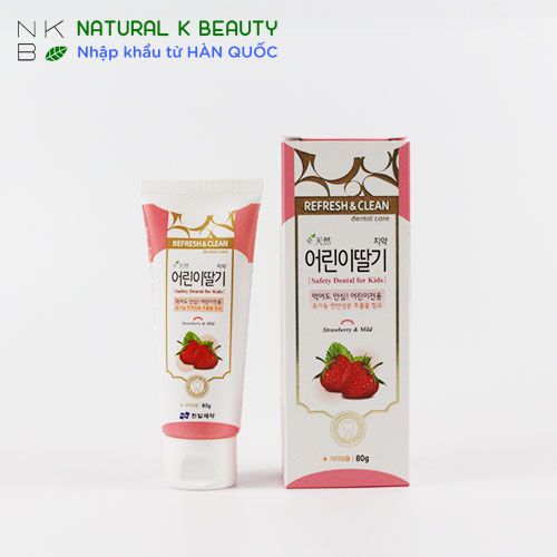 REFRESH & CLEAN STRAWBERRY FOR KID - Kem đánh răng vị dâu cho bé