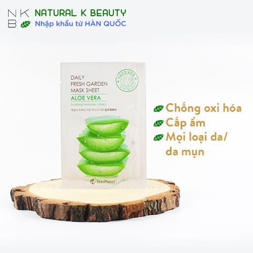 SKIN PLANET DAILY FRESH ALOE VERA MASK - Mặt Nạ Lô Hội