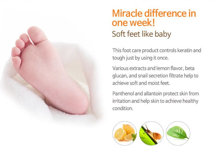  SOFT MIRACLE FOOT PEELING PACK - Tẩy Da Chết Cho Chân Dạng Miếng với AHA Peel da MJCARE 