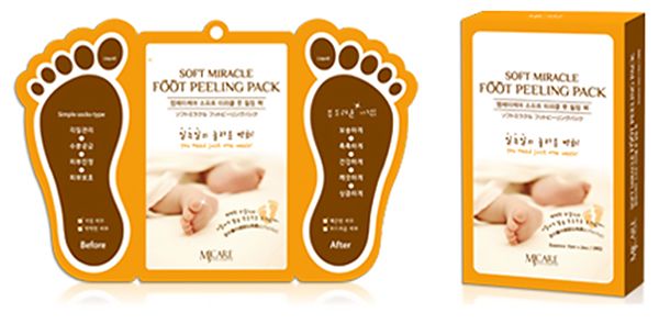  SOFT MIRACLE FOOT PEELING PACK - Tẩy Da Chết Cho Chân Dạng Miếng với AHA Peel da MJCARE 