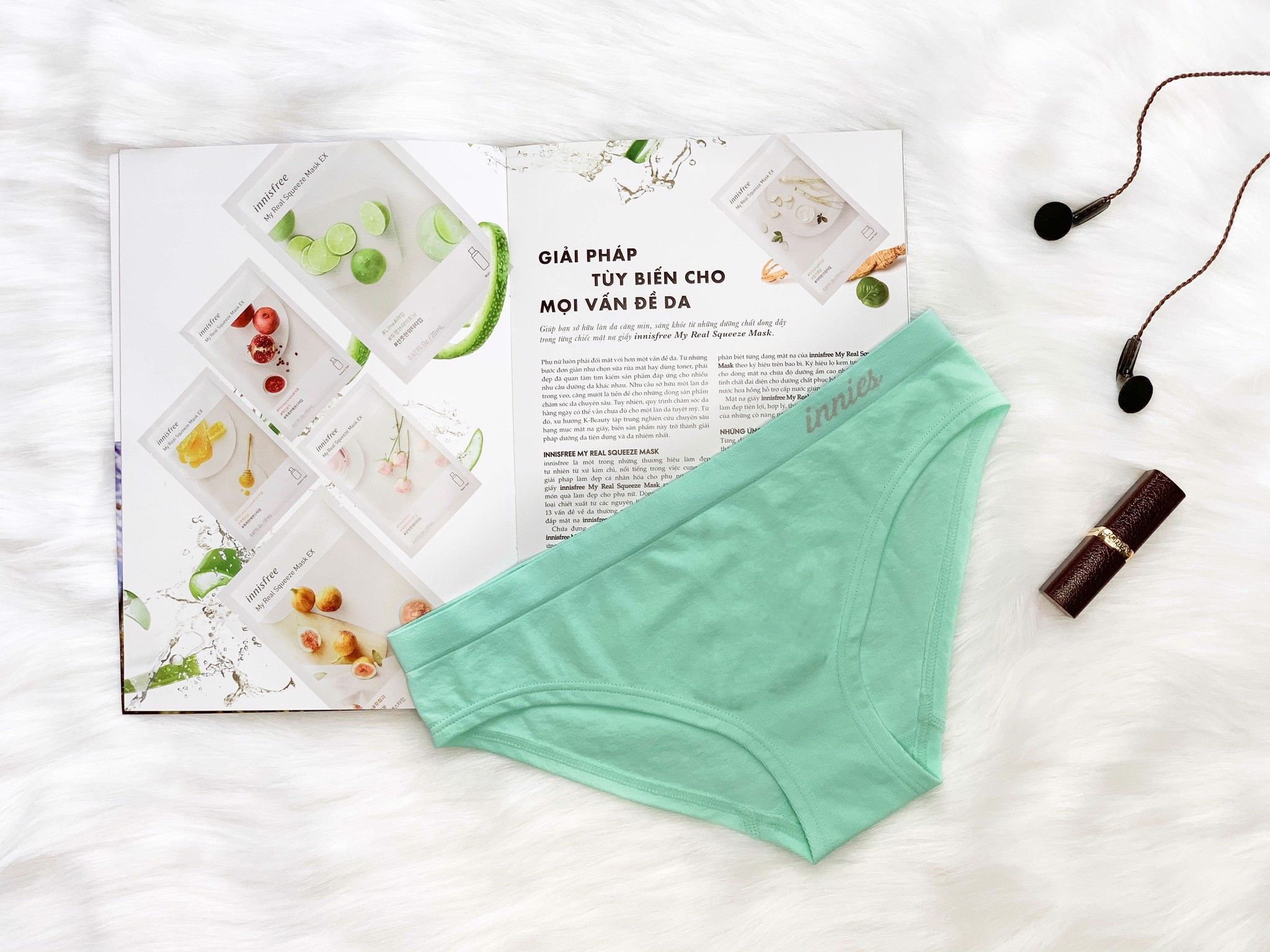 Quần lót nữ Innies seamless - Bikini - Xanh mint