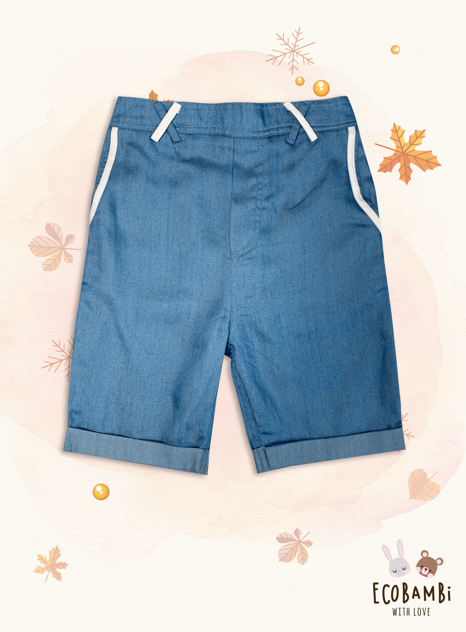 Quần lửng bé trai tencel denim