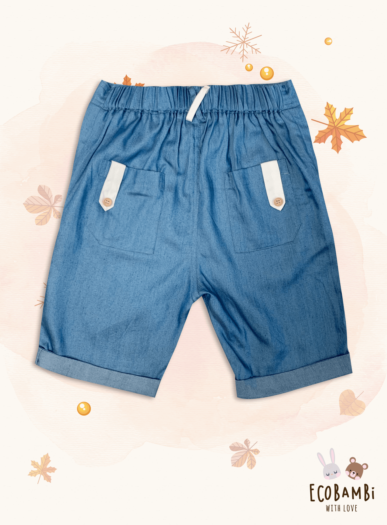 Quần lửng bé trai tencel denim