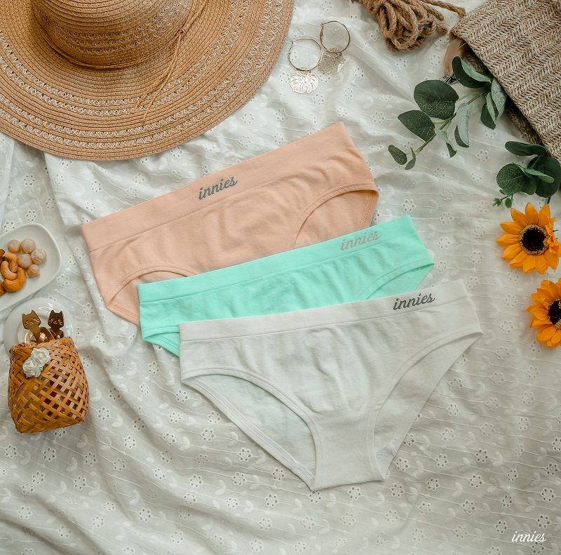 Combo 3 quần lót nữ Innies (Nude - Mint - Trắng)
