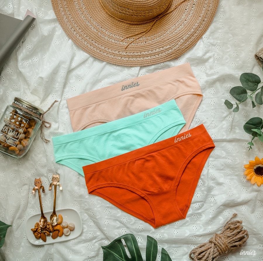 Combo 3 quần lót nữ Innies (Nude - Mint - Cam đất)