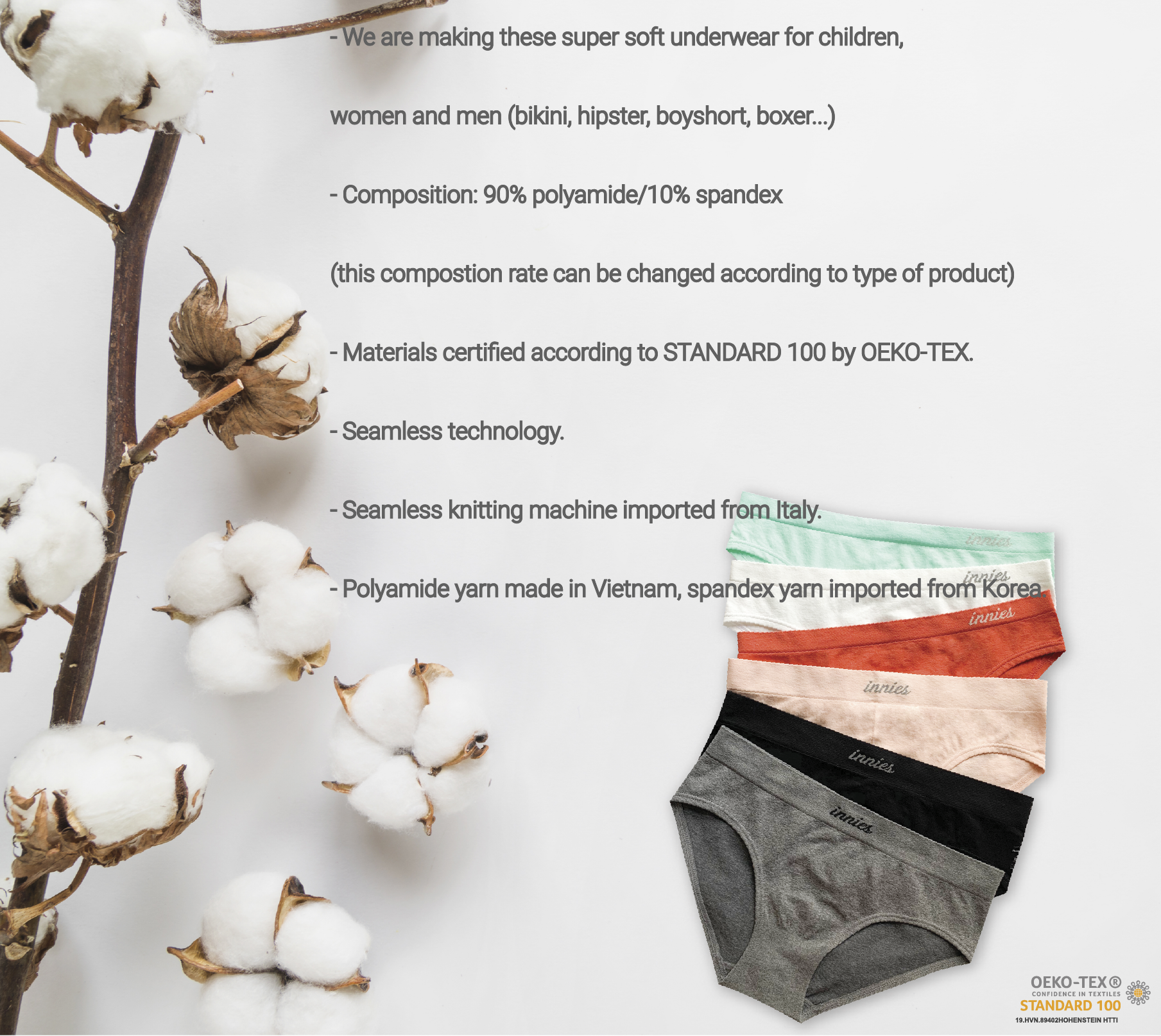 Quần lót nữ Innies seamless - Hipster - Nude