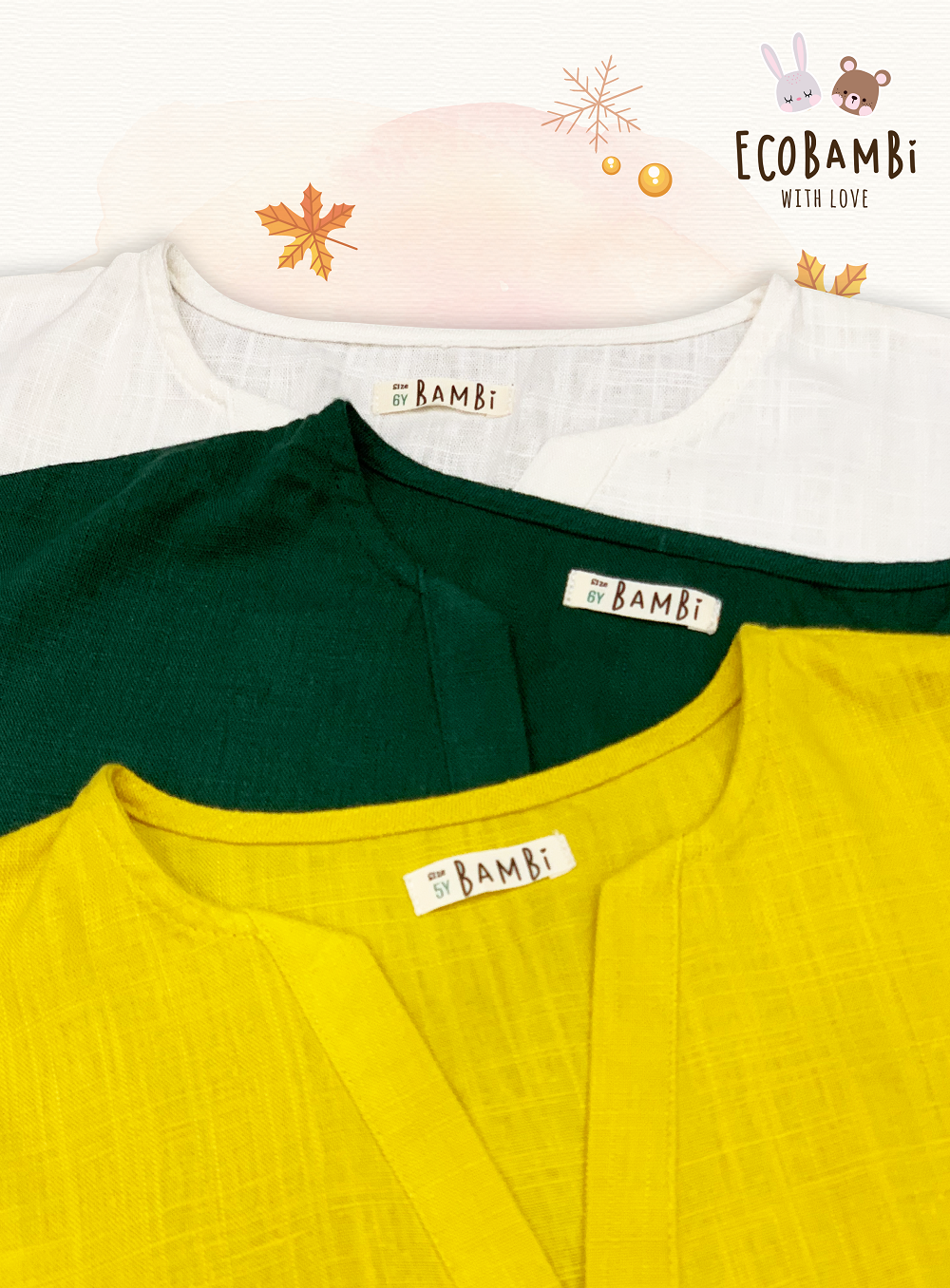 Áo linen cổ chữ V unisex