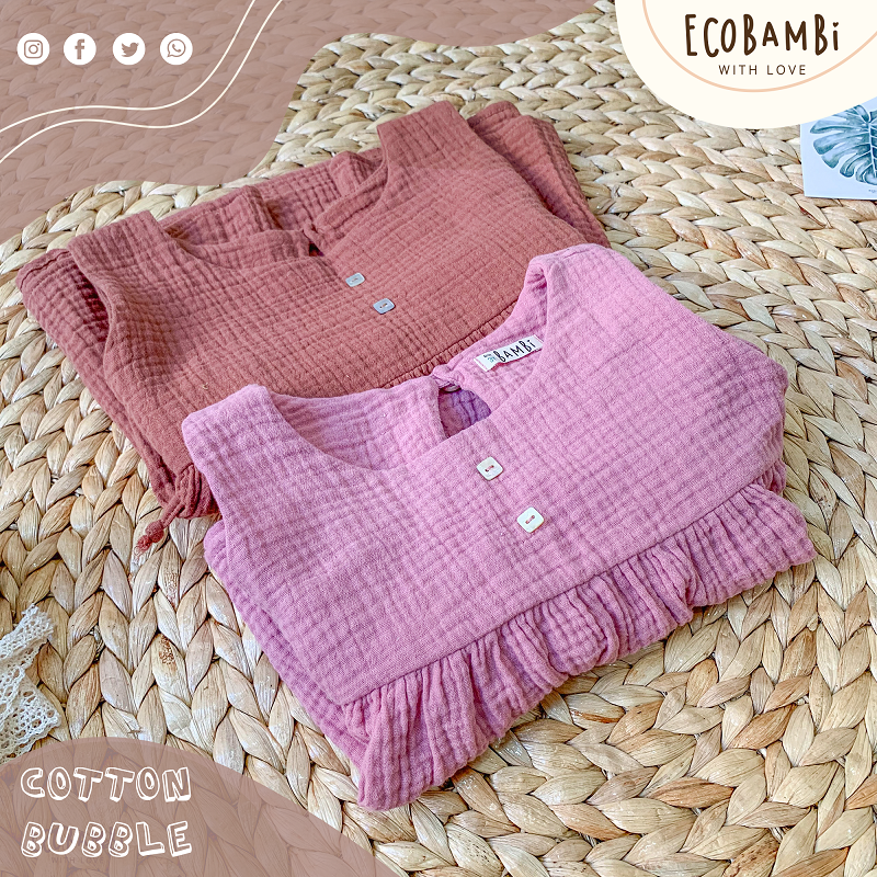 Set bé gái Little Tree cotton bubble