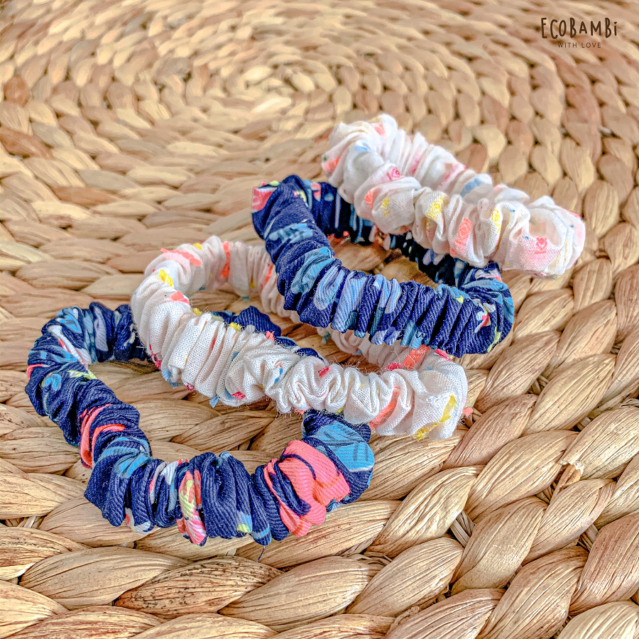 Scrunchies sắc màu - bản nhỏ