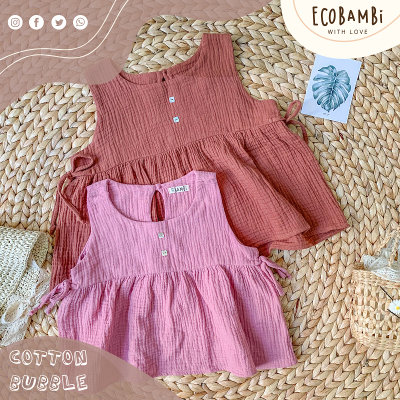 Set bé gái Little Tree cotton bubble