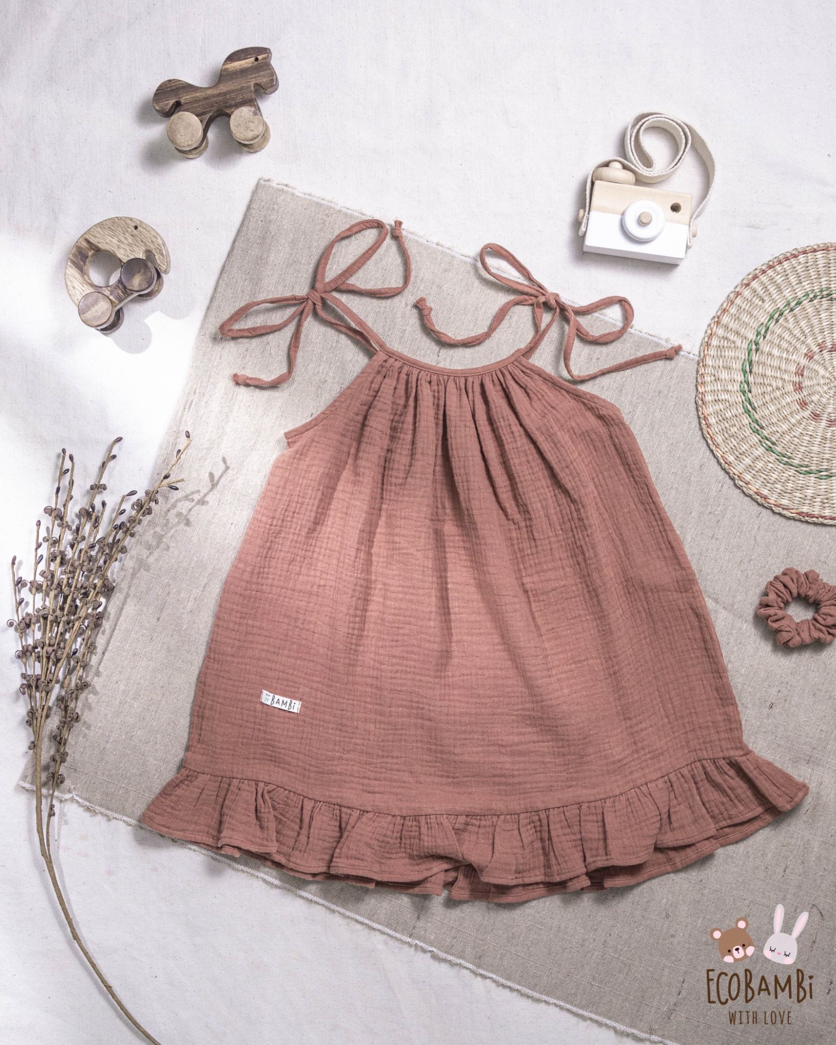 Đầm bé gái Alice cotton bubble