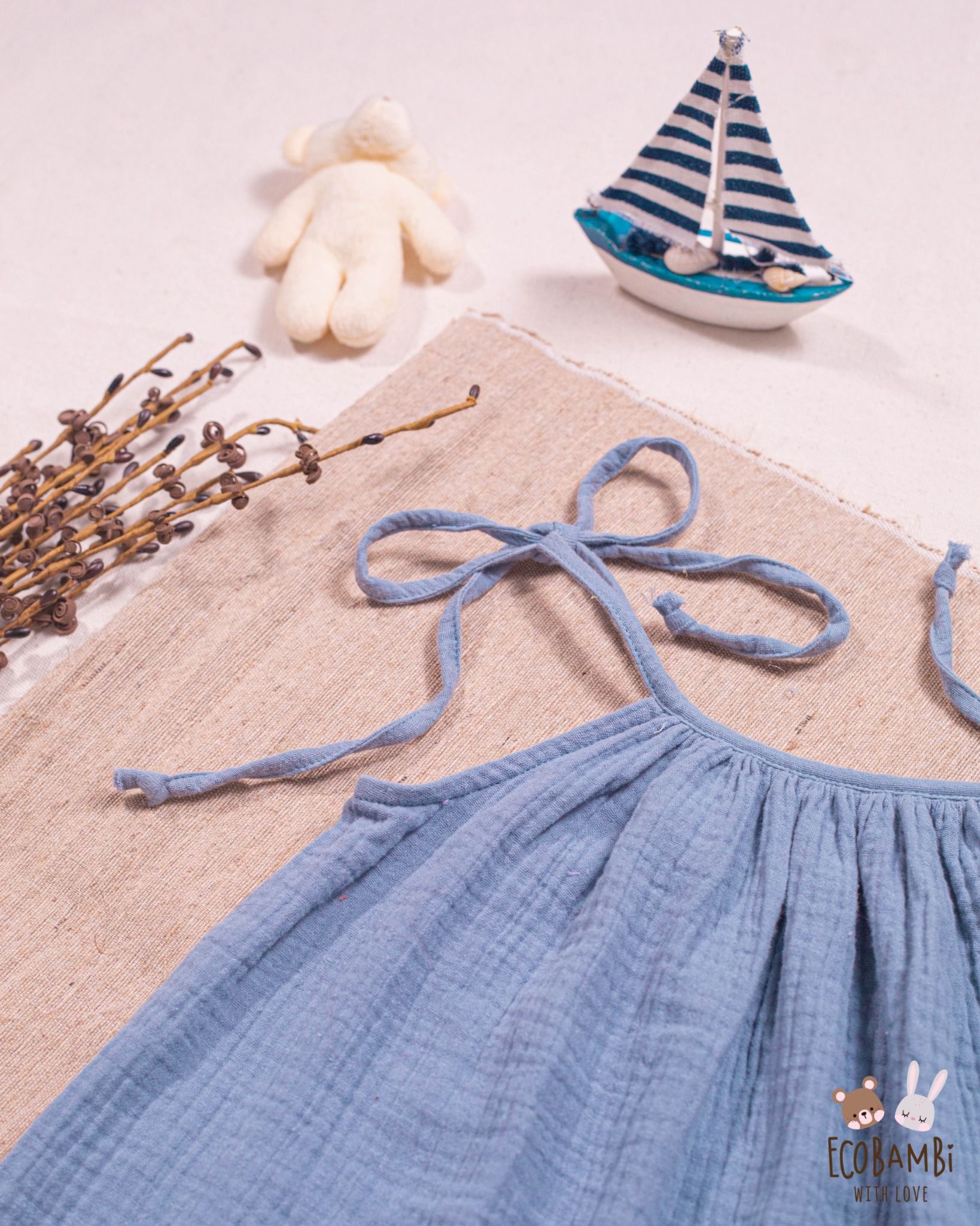 Đầm bé gái Alice cotton bubble