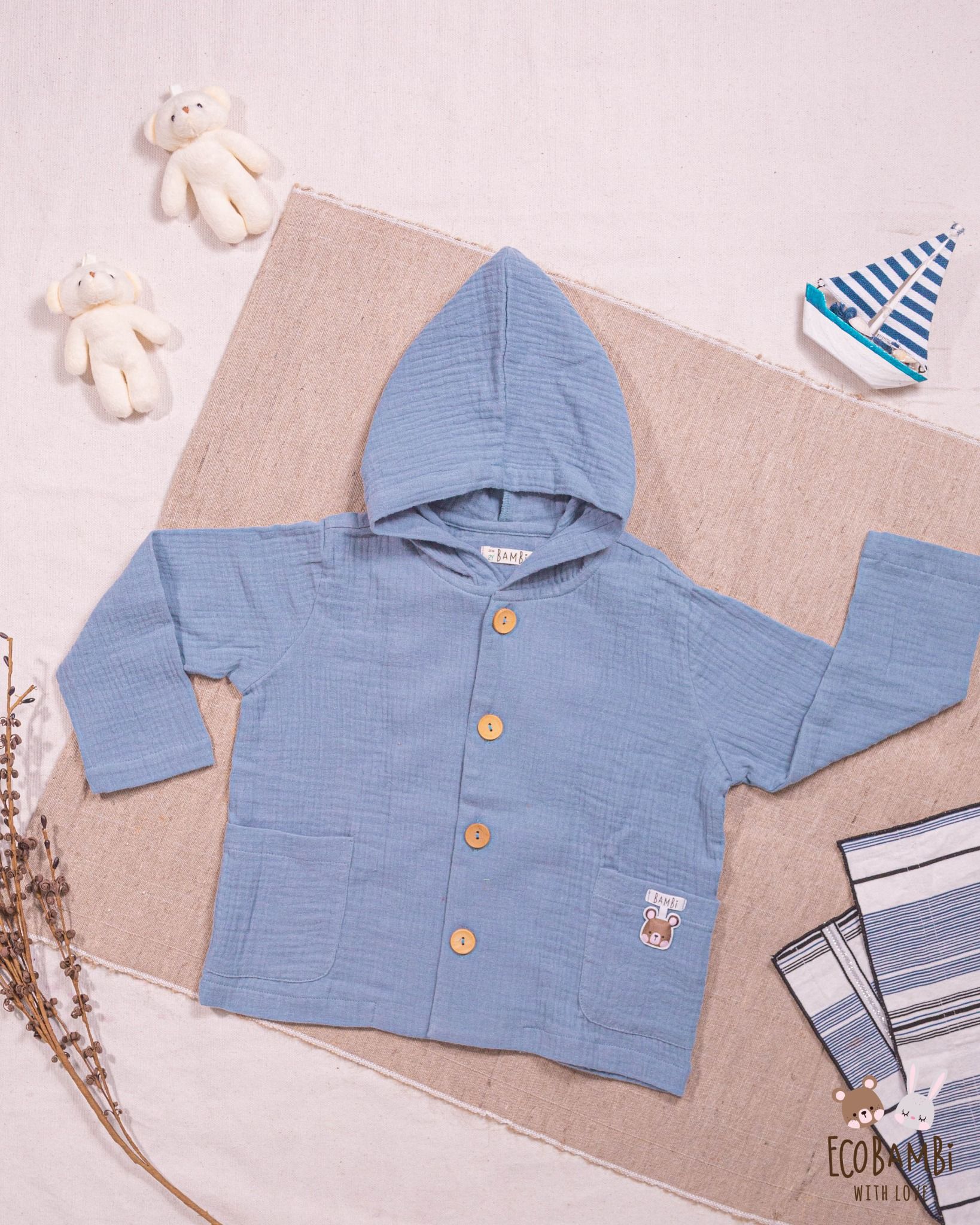 Áo khoác unisex cotton bubble
