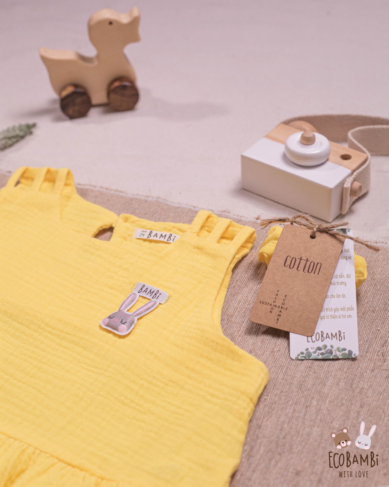 Set bé gái Baby Leaf cotton bubble