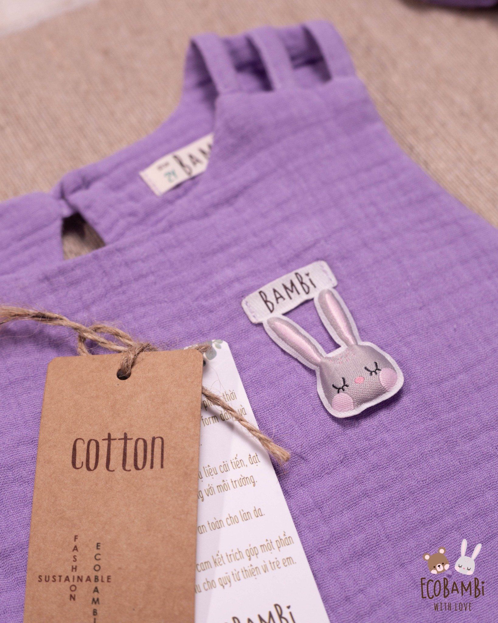Set bé gái Baby Leaf cotton bubble