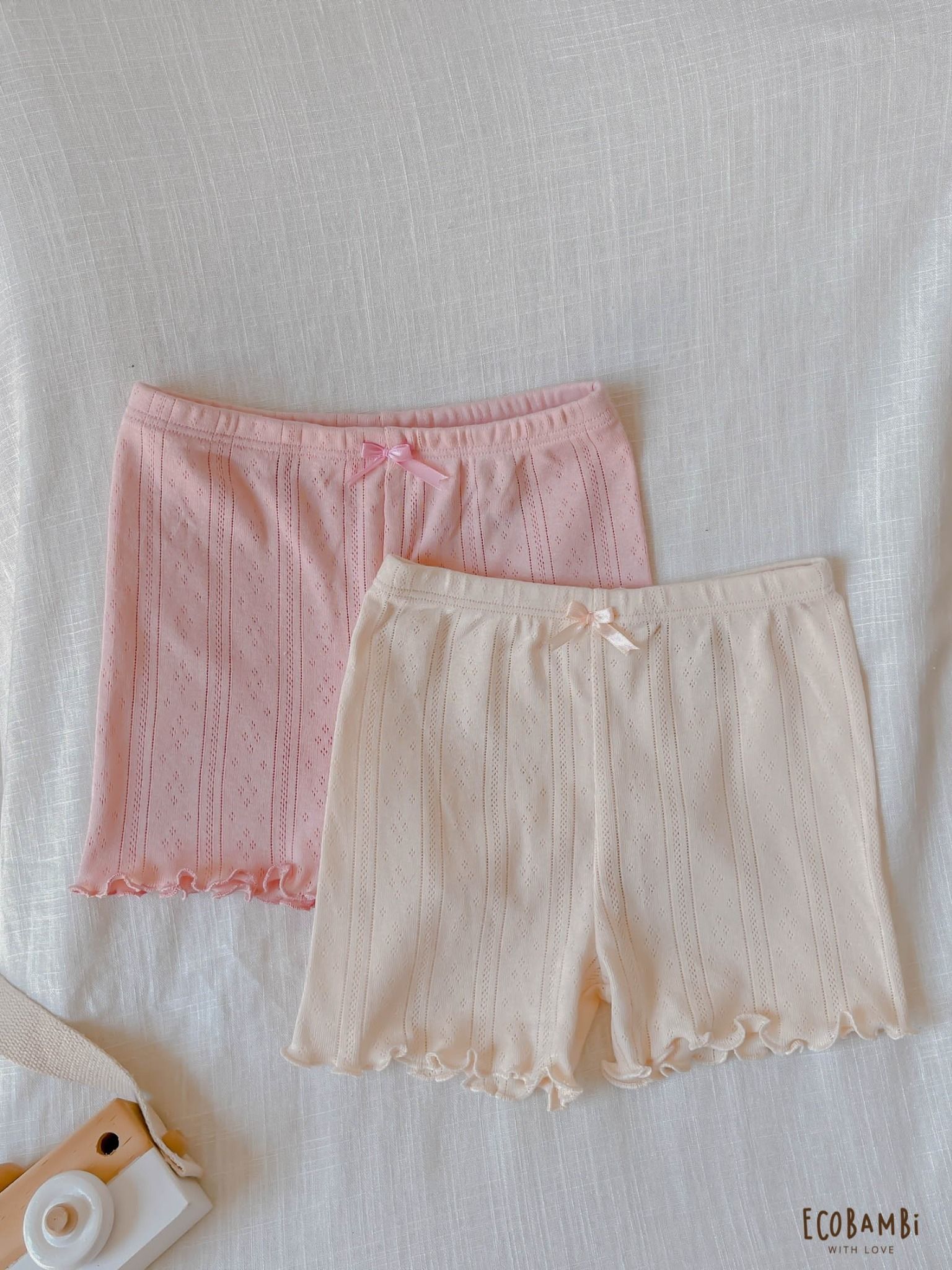 Quần Boxer mặc váy thun cotton thông hơi bé gái ECOBAMBI - 8935334000544