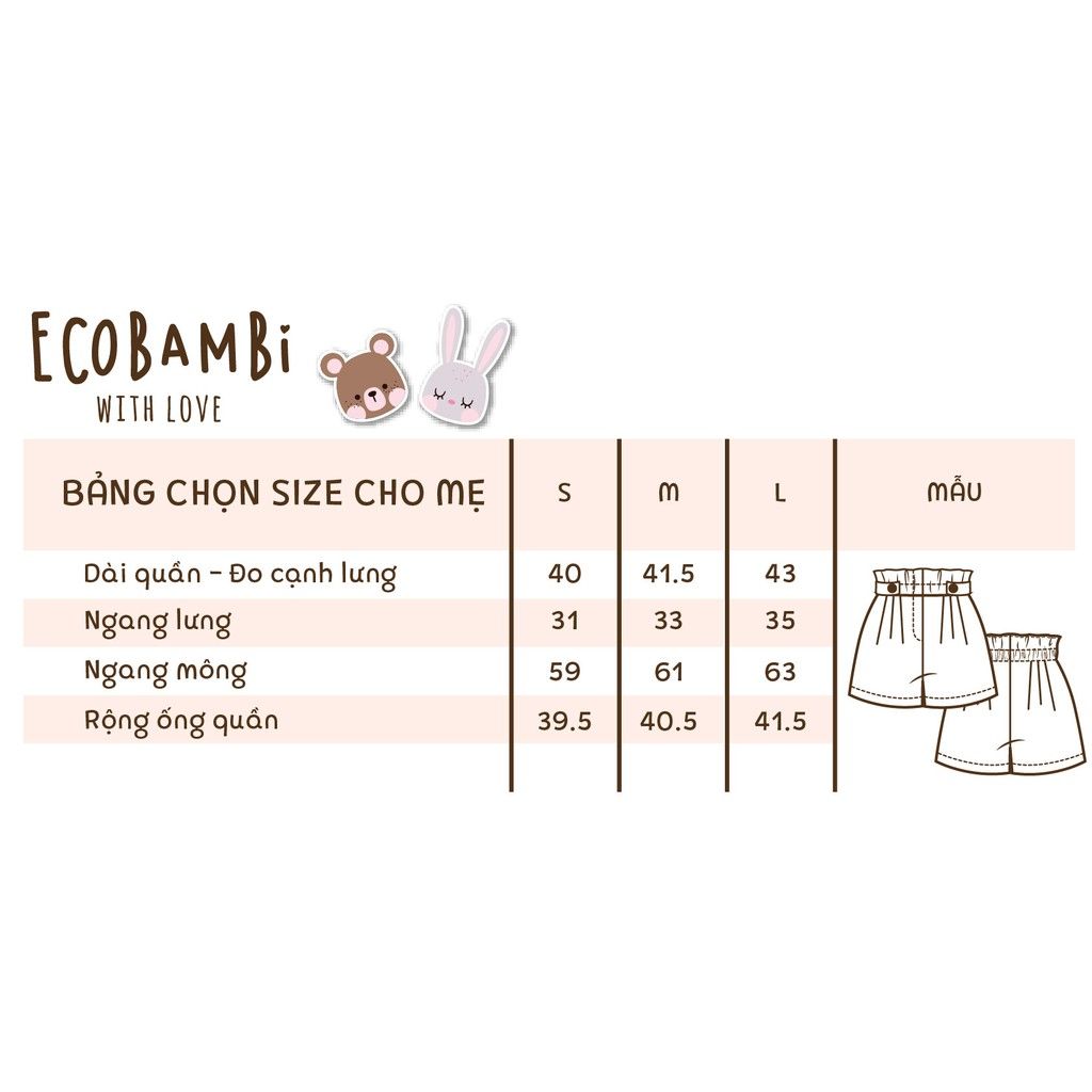 Quần shorts bé gái tencel denim