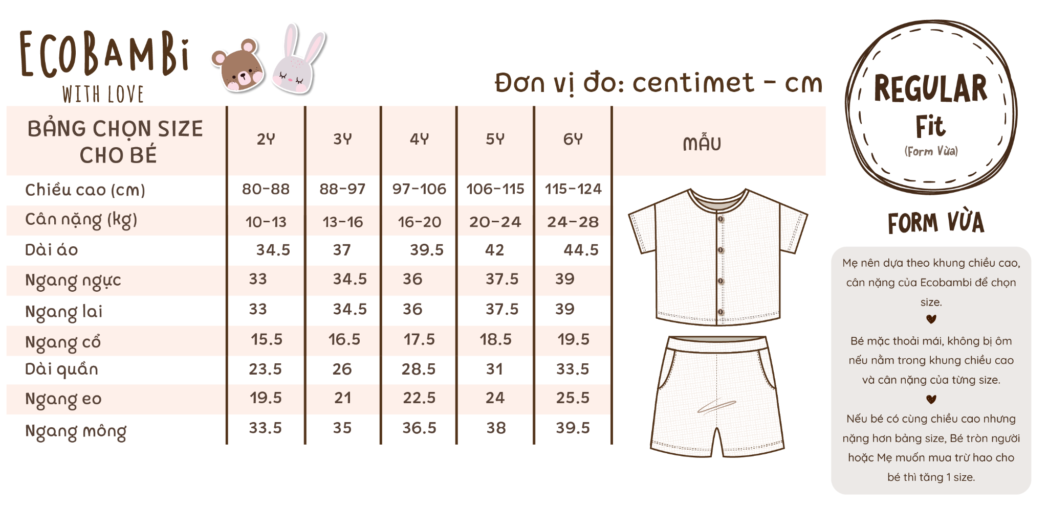 Bộ cotton Muslin Unisex tay ngắn, QUẦN SHORTS phong cách Hàn Quốc in Gấu phối quần kẻ sọc caro cho bé ECOBAMBI