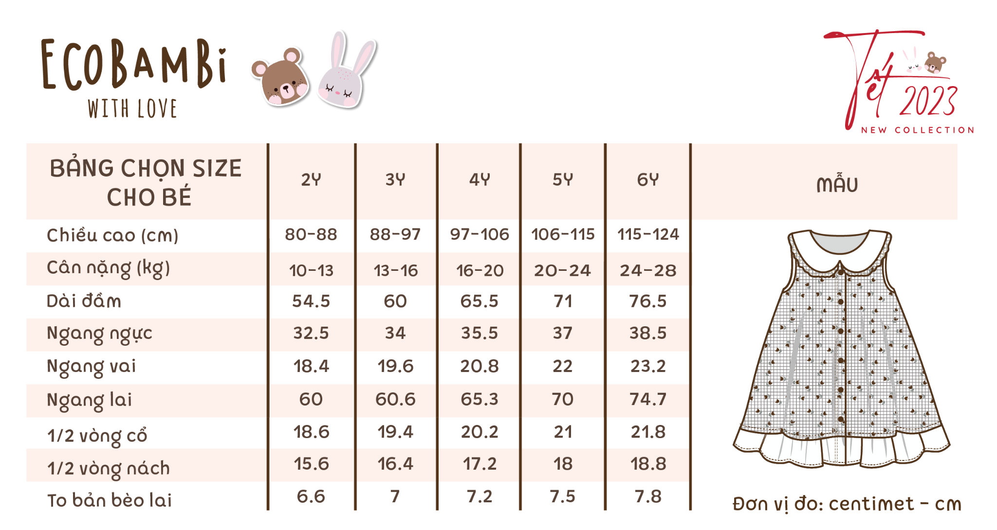 Đầm xoè đuôi cá cổ lá sen, thiết kế mang đậm phong cách Vintage cao cấp dành cho bé gái chất liệu linen - cotton in hoạ tiết hoa nhí ECOBAMBI - 8935334000858