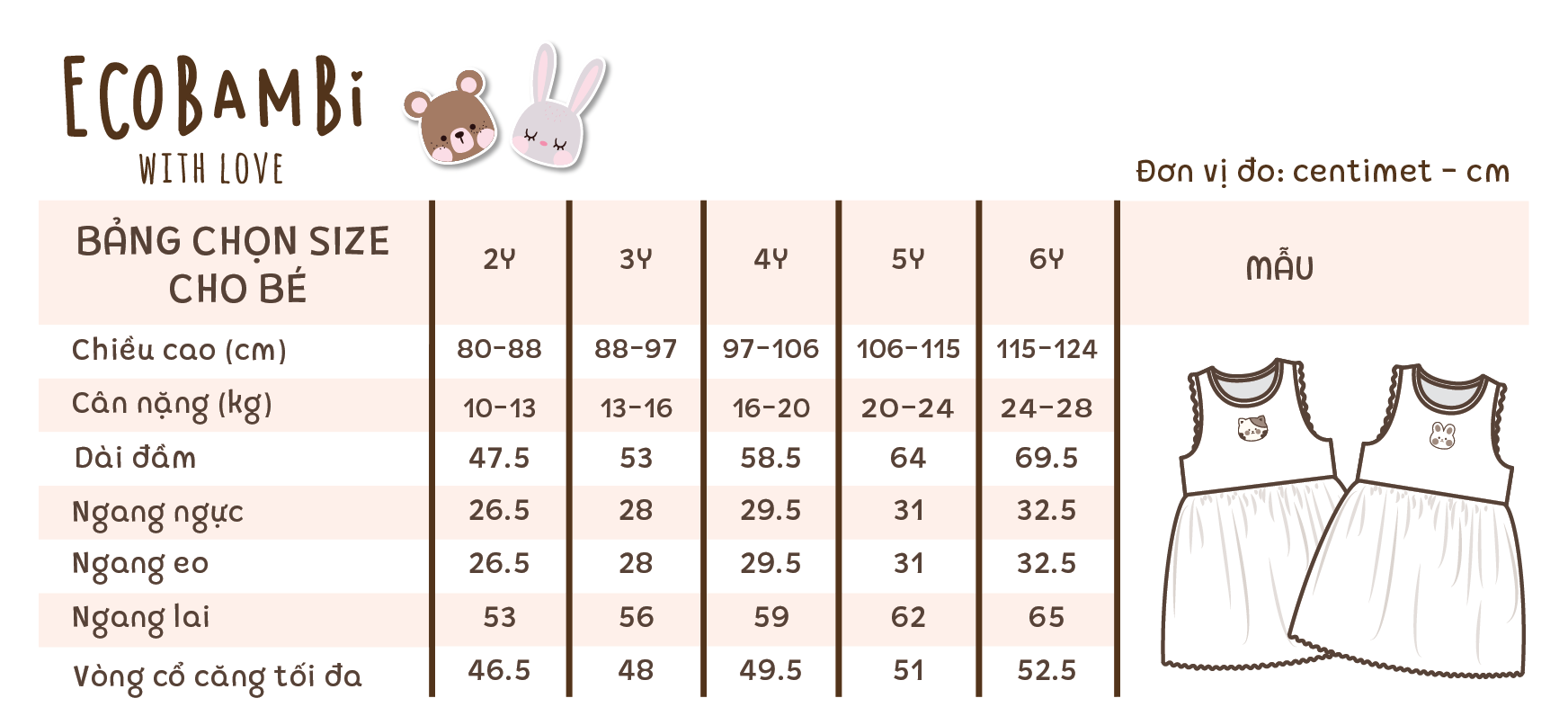 Đầm xoè cotton thun rib tay cánh tiên cho bé gái in họa tiết đáng yêu BB-23DAMBG012 - ECOBAMBI - 8935334001039