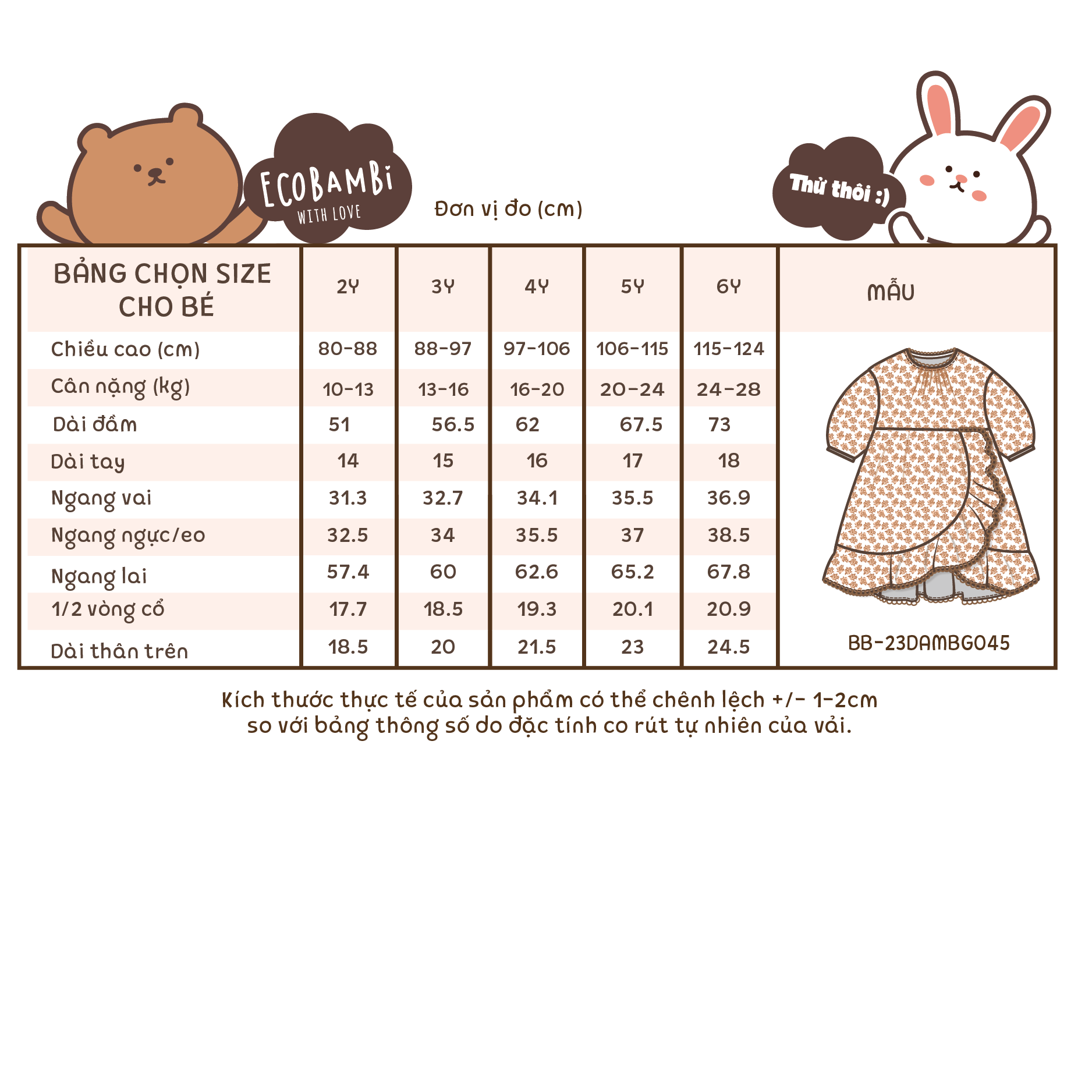 Đầm Muslin tay ngắn - vạt chéo bé gái - BB-23DAMBG045 - 8935334001305