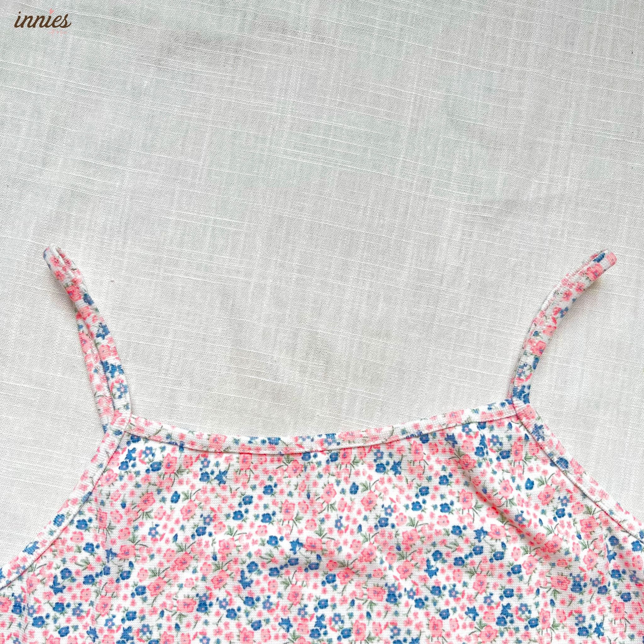 Bộ 2 dây cho nữ mặc nhà cao cấp in hoa nhí dễ thương, chất vải thun cotton co giãn và đàn hồi tốt Innies