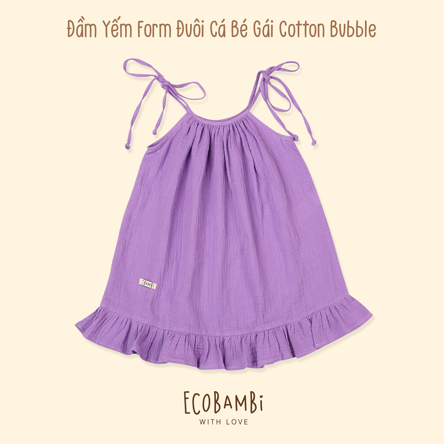 Đầm bé gái Alice cotton bubble