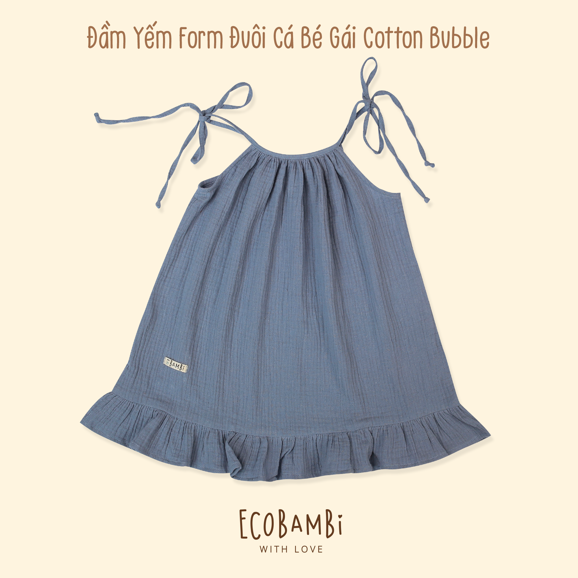 Đầm bé gái Alice cotton bubble