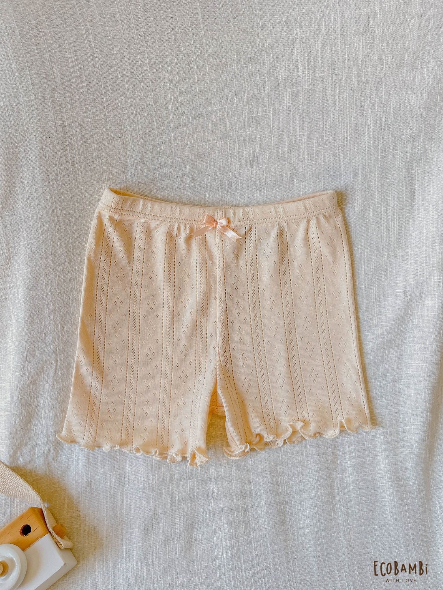 Quần Boxer mặc váy thun cotton thông hơi bé gái ECOBAMBI - 8935334000544