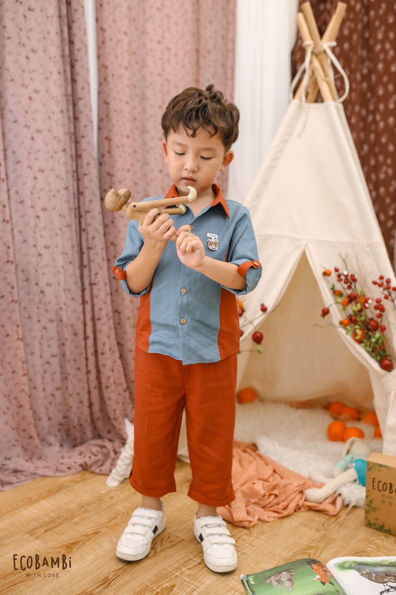 Quần dài linen unisex