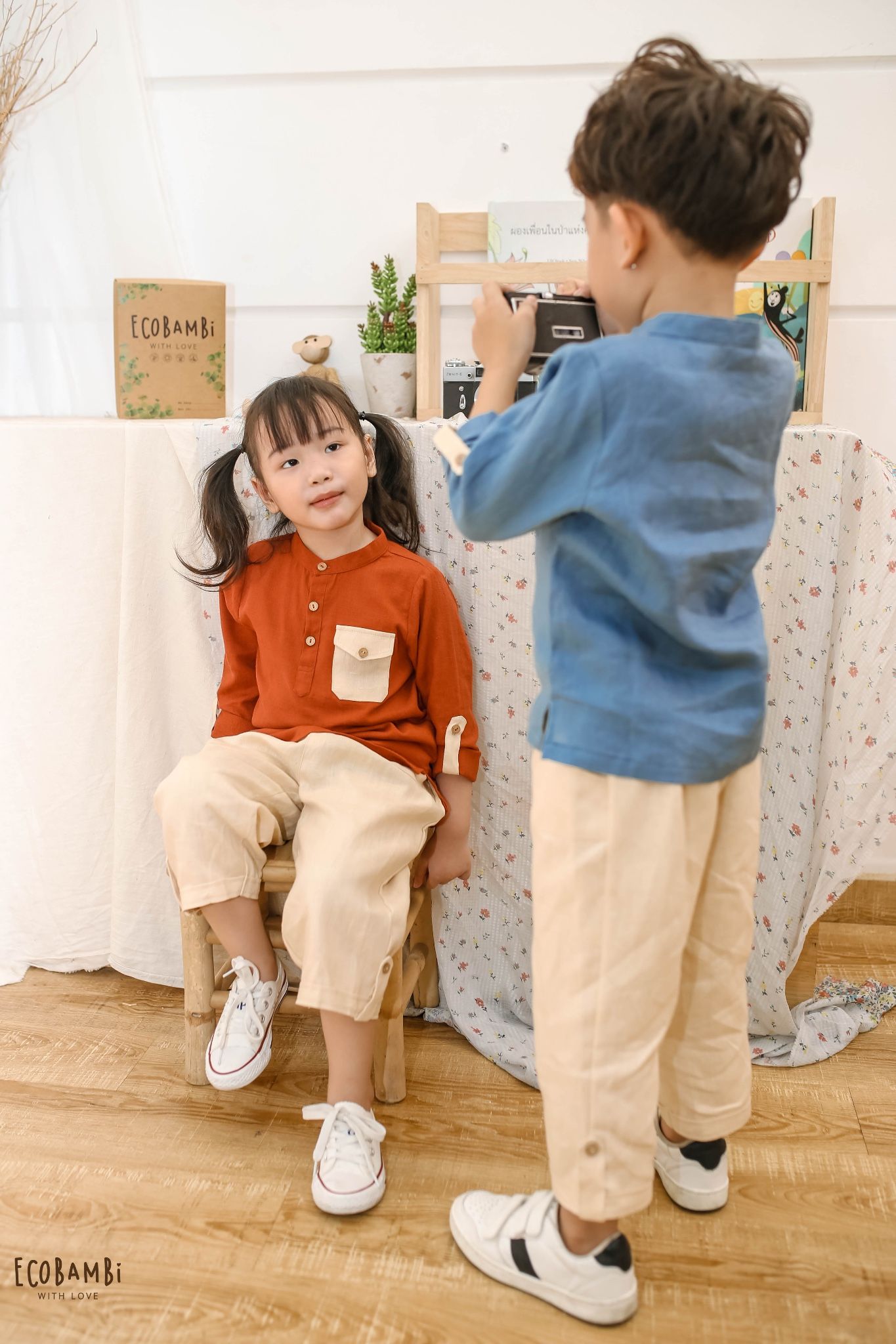 Quần dài linen unisex