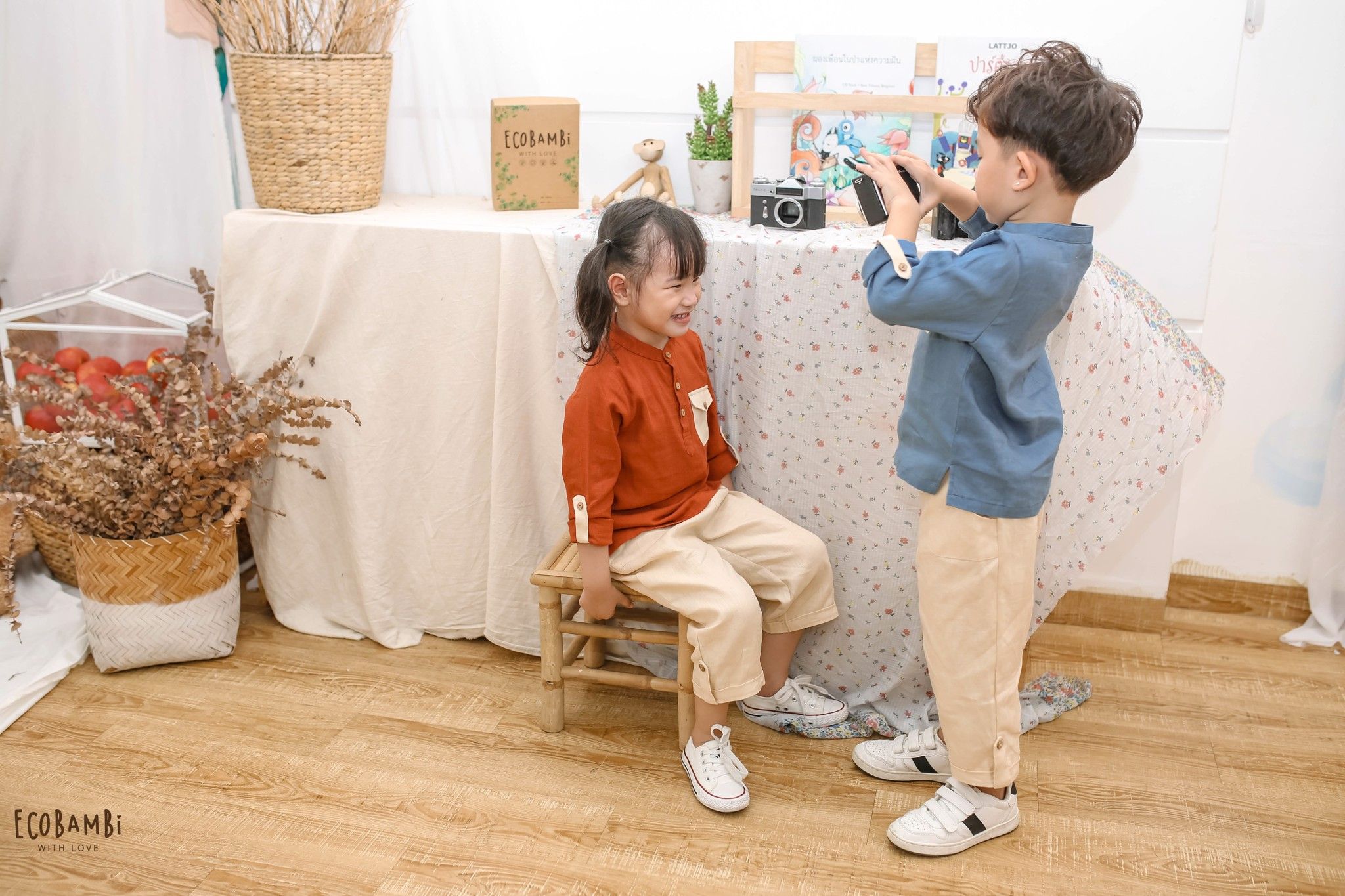 Quần dài linen unisex