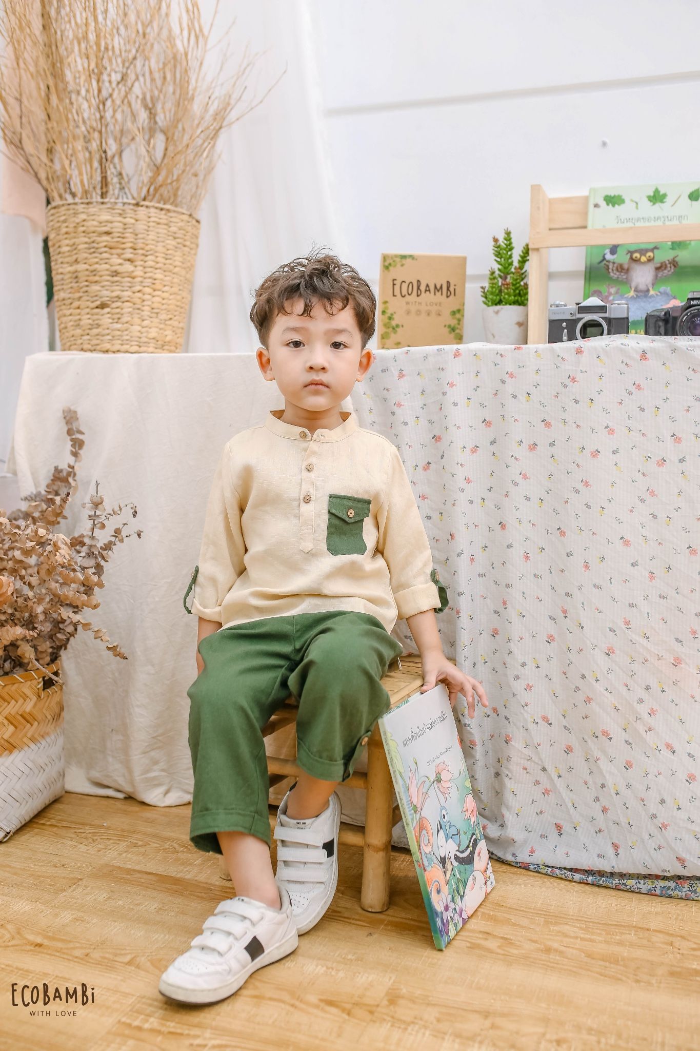 Quần dài linen unisex
