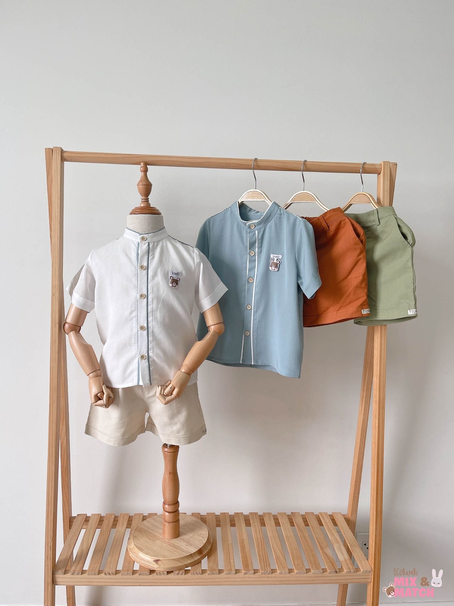 Quần short linen Unisex cho bé