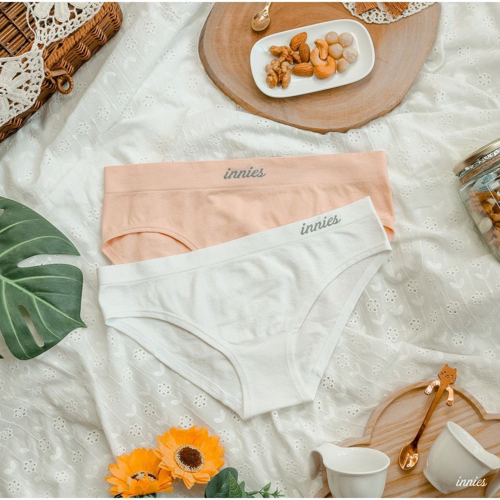 Combo 2 quần lót nữ Innies (Trắng - Nude)