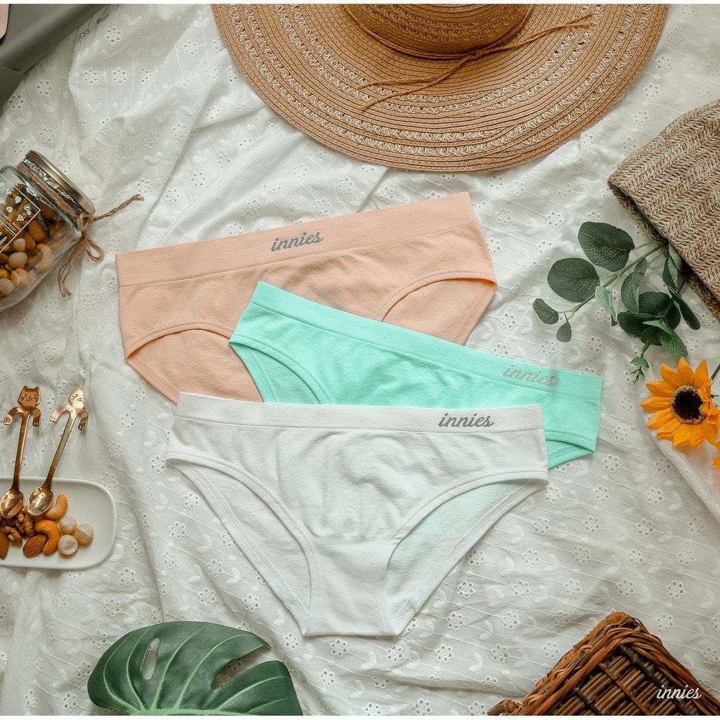 Combo 3 quần lót nữ Innies (Nude - Mint - Trắng)